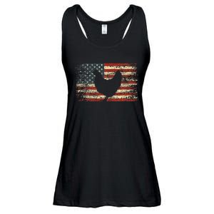 4th of July Chicken Patriotic American Flag Wo Ladies Essential Flowy Tank