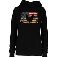 4th of July Chicken Patriotic American Flag Wo Womens Funnel Neck Pullover Hood