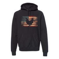 4th of July Chicken Patriotic American Flag Wo Premium Hoodie