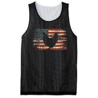 4th of July Chicken Patriotic American Flag Wo Mesh Reversible Basketball Jersey Tank