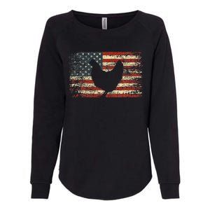 4th of July Chicken Patriotic American Flag Wo Womens California Wash Sweatshirt