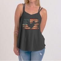 4th of July Chicken Patriotic American Flag Wo Women's Strappy Tank