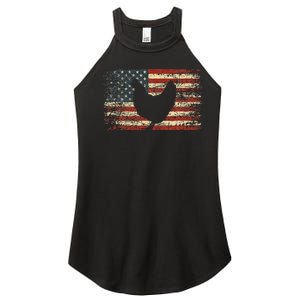 4th of July Chicken Patriotic American Flag Wo Women's Perfect Tri Rocker Tank