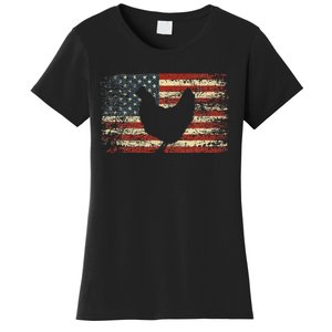 4th of July Chicken Patriotic American Flag Wo Women's T-Shirt