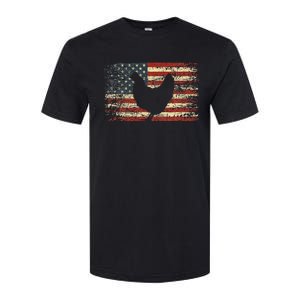 4th of July Chicken Patriotic American Flag Wo Softstyle CVC T-Shirt