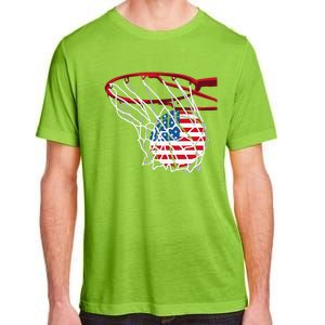 4th Of July American Patriotic Basketball Independence Day US Flag Gift Adult ChromaSoft Performance T-Shirt