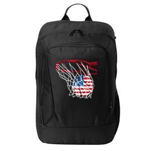 4th Of July American Patriotic Basketball Independence Day US Flag Gift City Backpack