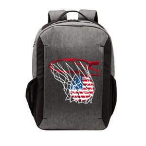 4th Of July American Patriotic Basketball Independence Day US Flag Gift Vector Backpack