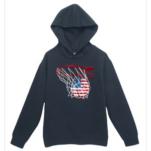 4th Of July American Patriotic Basketball Independence Day US Flag Gift Urban Pullover Hoodie