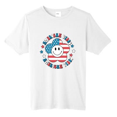 4th Of July Retro American Vibes Flower Gift Tall Fusion ChromaSoft Performance T-Shirt