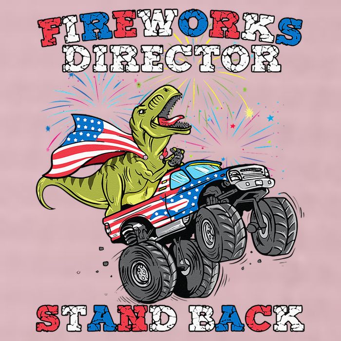 4th of July Fireworks Director T Rex Monster Truck 25L Jumbo Tote