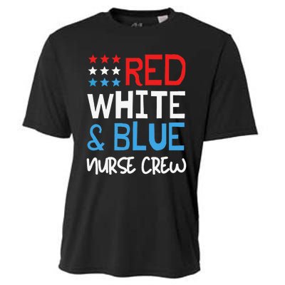 4th Of July Nurse Crew Scrub Tops Patriotic Nurses Matching Cooling Performance Crew T-Shirt