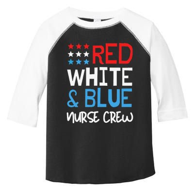 4th Of July Nurse Crew Scrub Tops Patriotic Nurses Matching Toddler Fine Jersey T-Shirt