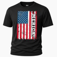 4th of July US Independence American Flag Patriotic Cooling Performance Crew T-Shirt
