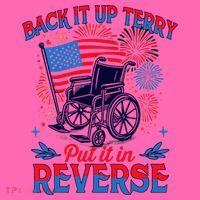 4th Of July Veteran Back Its Up Terry Put Its In Reverse Stripe Pom Pom Beanie