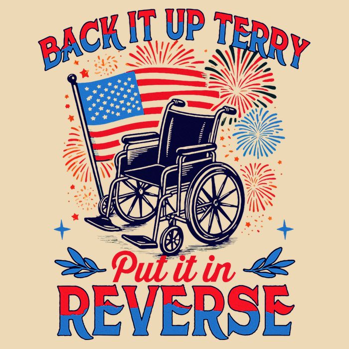 4th Of July Veteran Back Its Up Terry Put Its In Reverse Drawstring Bag