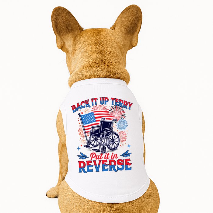 4th Of July Veteran Back Its Up Terry Put Its In Reverse Doggie Tank
