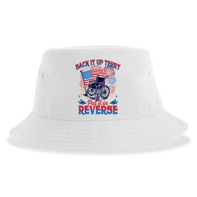 4th Of July Veteran Back Its Up Terry Put Its In Reverse Sustainable Bucket Hat