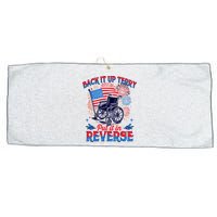 4th Of July Veteran Back Its Up Terry Put Its In Reverse Large Microfiber Waffle Golf Towel