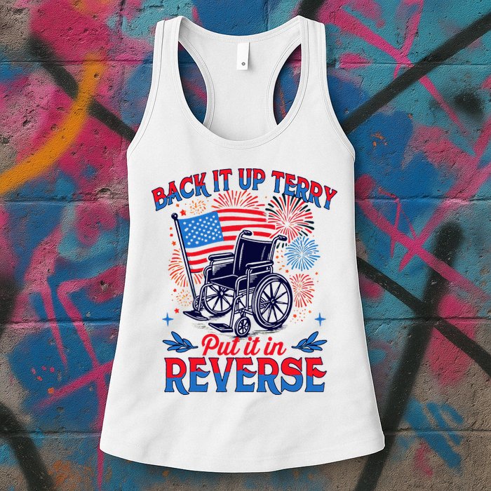 4th Of July Veteran Back Its Up Terry Put Its In Reverse Womens Tank Top