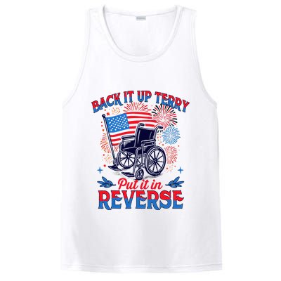 4th Of July Veteran Back Its Up Terry Put Its In Reverse PosiCharge Competitor Tank