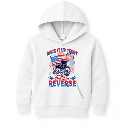 4th Of July Veteran Back Its Up Terry Put Its In Reverse Kids Hoodie