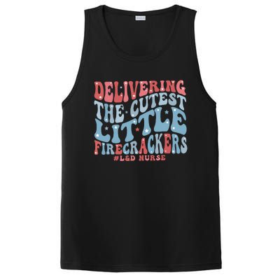 4th Of July Labor And Delivery Nurse American Land D Nurse PosiCharge Competitor Tank