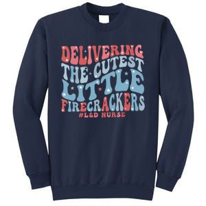 4th Of July Labor And Delivery Nurse American Land D Nurse Sweatshirt