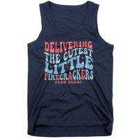 4th Of July Labor And Delivery Nurse American Land D Nurse Tank Top