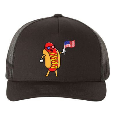 4th of July Hot Dog Hotdog 4th of July Yupoong Adult 5-Panel Trucker Hat