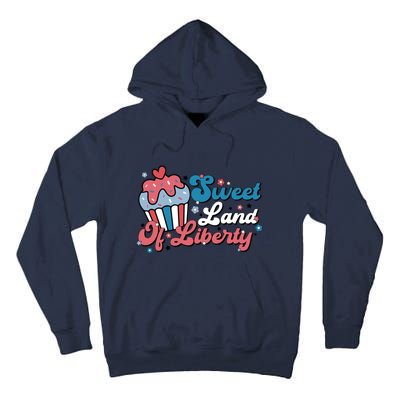 4th Of July Retro Sweet Land Of Liberty Gift Tall Hoodie