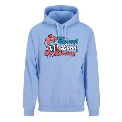 4th Of July Retro Sweet Land Of Liberty Gift Unisex Surf Hoodie