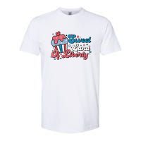 4th Of July Retro Sweet Land Of Liberty Gift Softstyle CVC T-Shirt