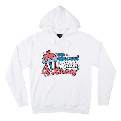 4th Of July Retro Sweet Land Of Liberty Gift Hoodie