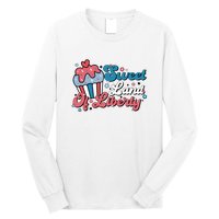 4th Of July Retro Sweet Land Of Liberty Gift Long Sleeve Shirt