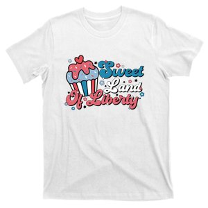 4th Of July Retro Sweet Land Of Liberty Gift T-Shirt