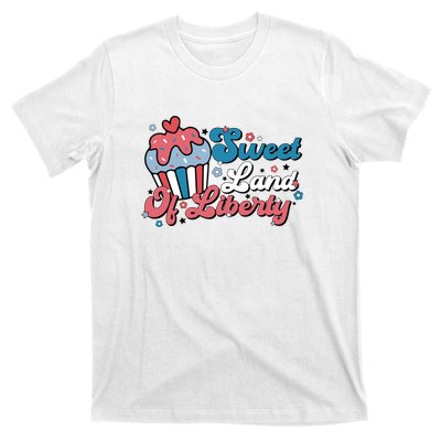 4th Of July Retro Sweet Land Of Liberty Gift T-Shirt