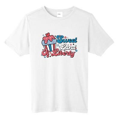 4th Of July Retro Sweet Land Of Liberty Gift Tall Fusion ChromaSoft Performance T-Shirt