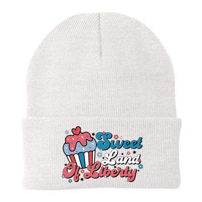 4th Of July Retro Sweet Land Of Liberty Gift Beanie