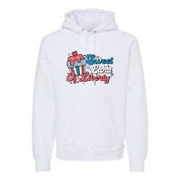 4th Of July Retro Sweet Land Of Liberty Gift Premium Hoodie