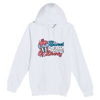 4th Of July Retro Sweet Land Of Liberty Gift Premium Pullover Hoodie