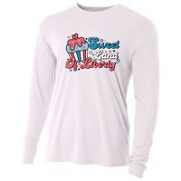 4th Of July Retro Sweet Land Of Liberty Gift Cooling Performance Long Sleeve Crew