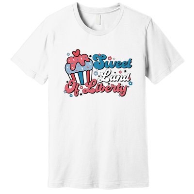 4th Of July Retro Sweet Land Of Liberty Gift Premium T-Shirt