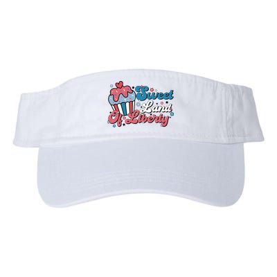 4th Of July Retro Sweet Land Of Liberty Gift Visor