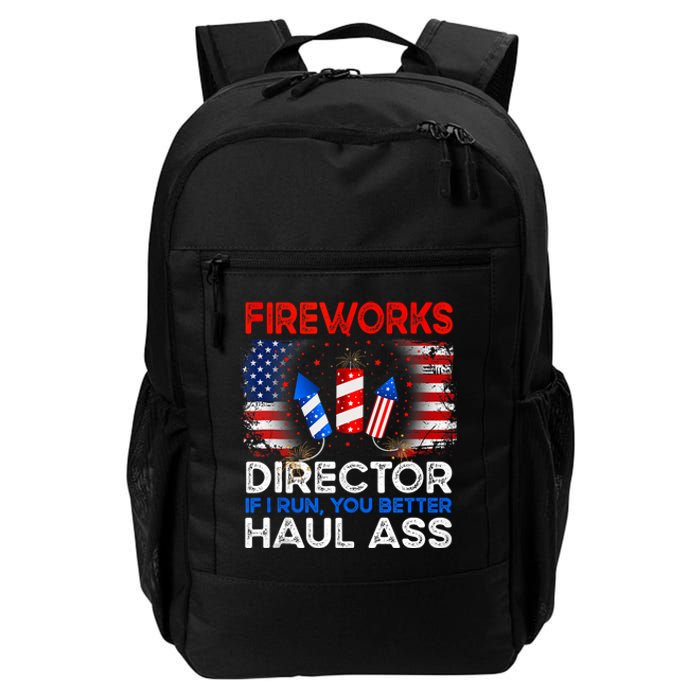 4th Of July Fireworks Director If I Run You Run Funny Daily Commute Backpack