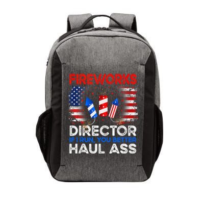 4th Of July Fireworks Director If I Run You Run Funny Vector Backpack