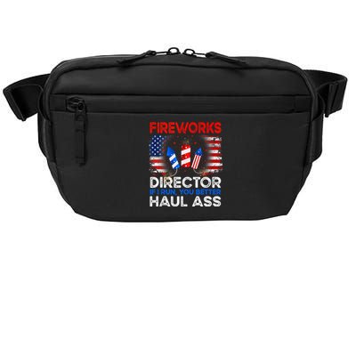 4th Of July Fireworks Director If I Run You Run Funny Crossbody Pack