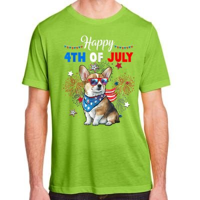 4th Of July Family Matching American Corgi Dog Lovers Kids Adult ChromaSoft Performance T-Shirt