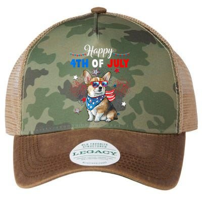 4th Of July Family Matching American Corgi Dog Lovers Kids Legacy Tie Dye Trucker Hat