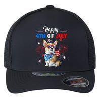 4th Of July Family Matching American Corgi Dog Lovers Kids Flexfit Unipanel Trucker Cap